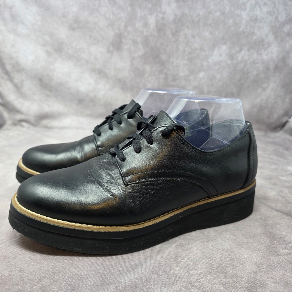 Steve Madden Black Platform Oxford Creepers Womens Size 8.5